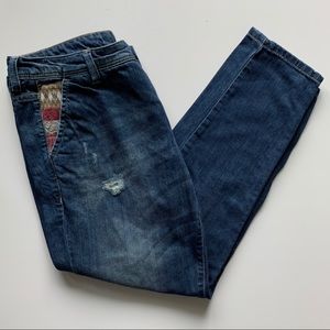 Benetton Factory Distressed Denim Jeans 32x28